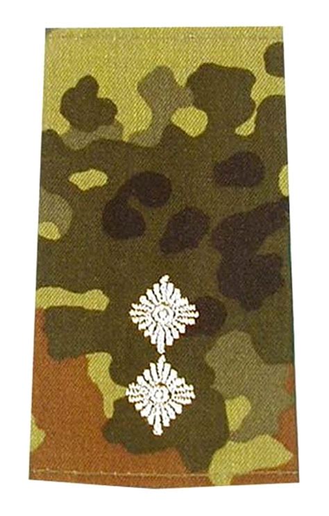 Buy A.Blöchl German Armed Forces Rank insignia Flecktarn - Silver ...