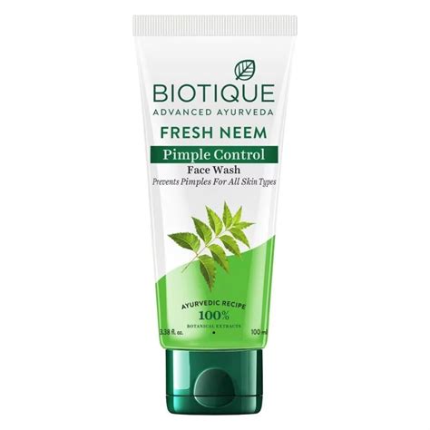Buy Biotique Neem Face Wash, 100ml - Clear Skin Online – Indicrest.com