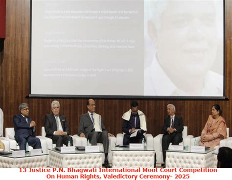 13 Justice P.N. Bhagwati International Moot Court Competition On Human ...