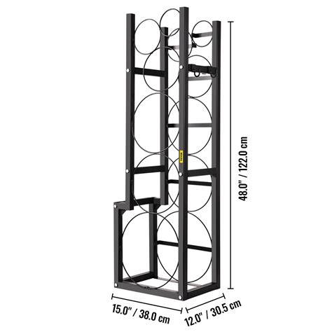 Buy VEVOR Refrigerant Tank Rack, Cylinder Tank Utility Rack with 1-50lb ...