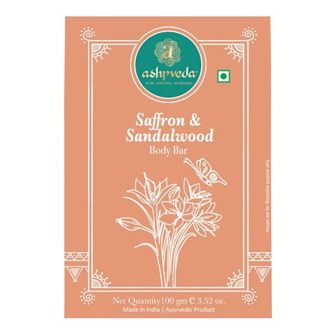 Buy Ashpveda Sandalwood & Saffron Bathing Soap Bar | Ayurvedic Handmade ...
