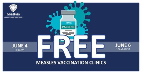 FREE Measles Vaccination Clinics (Delaware County Public Health), 613 W ...