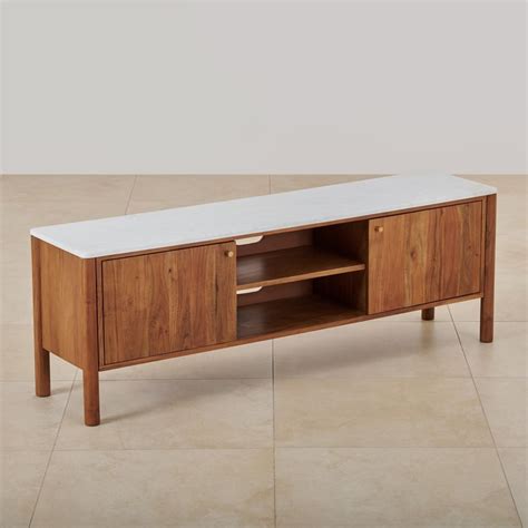 Buy Urban Marble Top TV Unit - Brown from Home Centre at just INR 49995.0