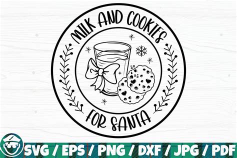 Milk and Cookies for Santa Graphic by CaptainBoard · Creative Fabrica