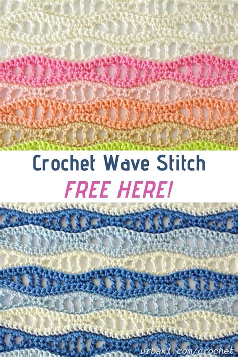Image result for Crochet Wave Stitch Pattern