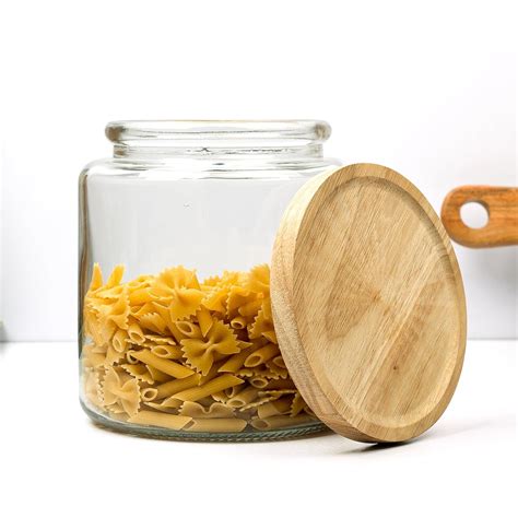 Buy Anko 3L Clear Glass Jar for Kitchen Storage | Set of 1 | Airtight ...