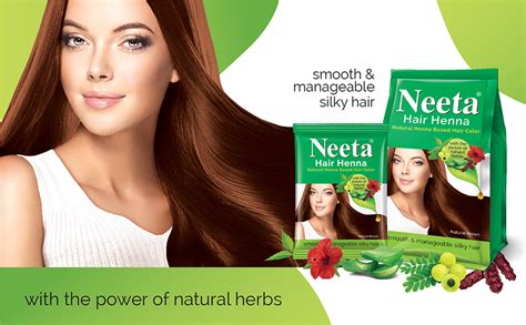 Buy Neeta Hair Henna Colour Natural Brown Hair Color with 5 Natural ...
