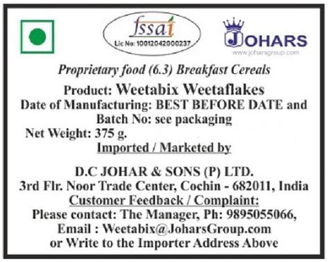 Weetabix by Weetabix FLAKES 375GM Box Price in India - Buy Weetabix by ...