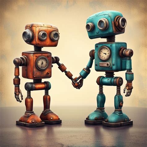 Robots in love : r/nightcafe