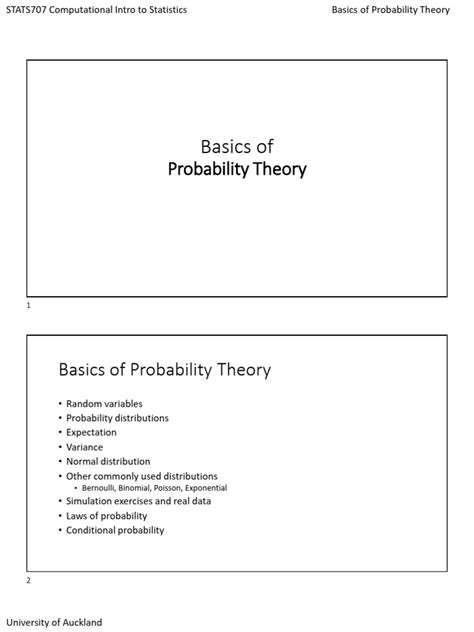 Basic Probability Theory 的图像结果