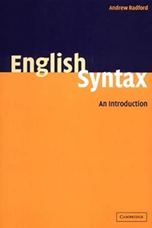 Buy English Syntax: An Introduction Book Online at Low Prices in India ...