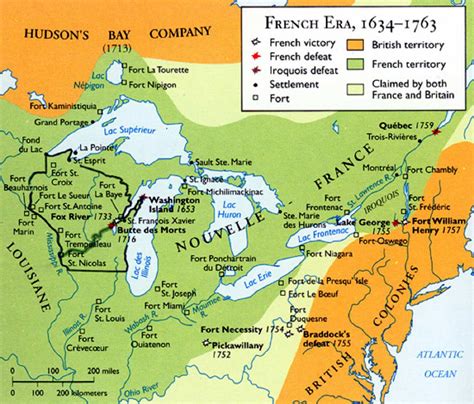 French And Indian War Map Rivers