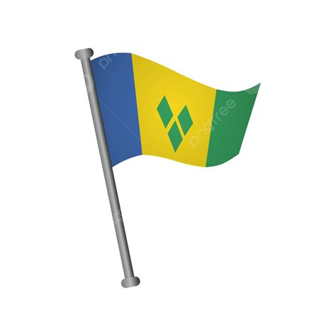 Saint Vincent Flag, Saint Vincent, Flag, Country PNG and Vector with ...