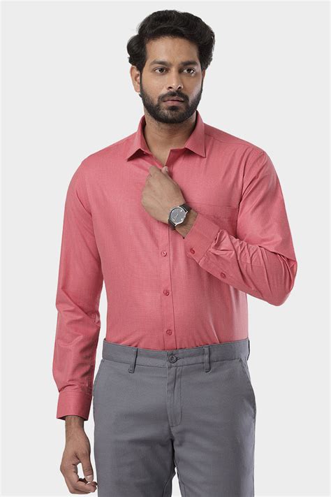 Ruby Red Formal Shirts for Men - Super Soft | Ariser – Uathayam