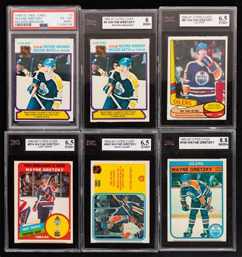 Lot Detail - 1980-81 to 1987-88 O-Pee-Chee Hockey Cards of HOFers Wayne ...
