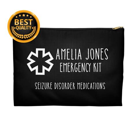 Seizure Disorder Medications Bag, Epilepsy Rescue Meds Pouch, Medical ...
