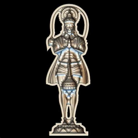 Divine Hanuman 3D Model STL - Intricately Designed Art Piece
