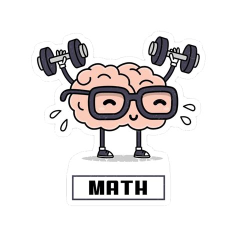 Brain Workout Math Premium Vinyl Stickers – stickerogy