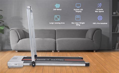 Buy WELCARE Maxpro Ptmx1 Walking Pad 2 Hp Peak Dc Motorised Treadmill ...