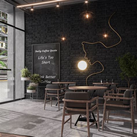 Дизайн кофейни в стиле лофт — BORISSTUDIO