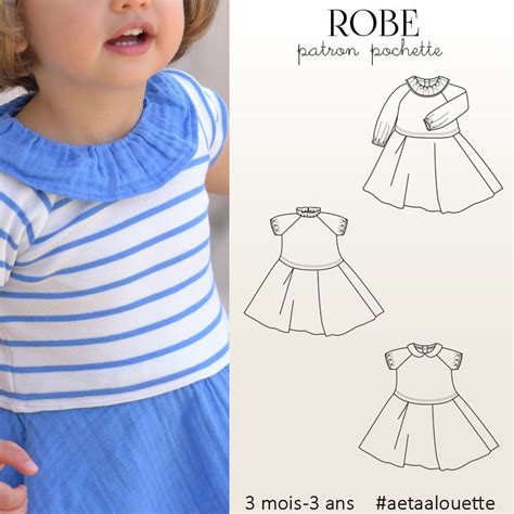 Patron couture robe bébé | Alouette - A&A Patrons