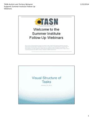 Fillable Online Visual Structure of Tasks PowerPoint Handout Fax Email ...