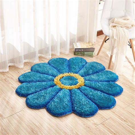 Buy SRHandloom Sunflower Round Area Rug for Living Room,Kitchen and ...