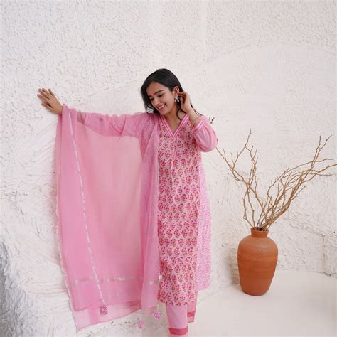 Pink Pure Cotton Kurta – Ganpatis