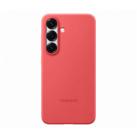 Samsung Galaxy S25 Silicone Mobile Case, Red