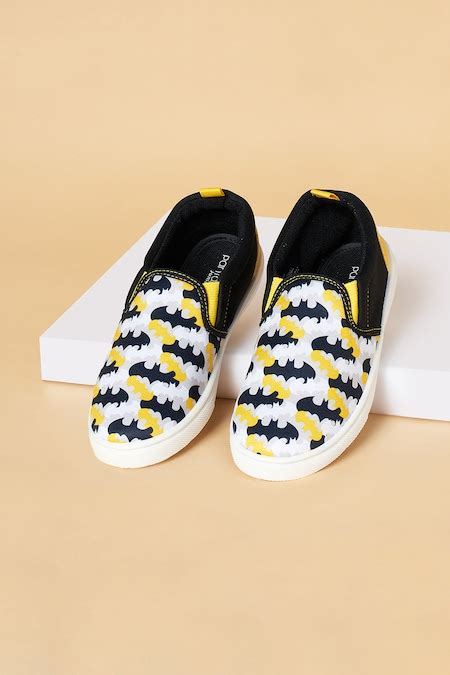 Black Batman Printed Upper Casual Boys Character Shoes - Selling Fast ...