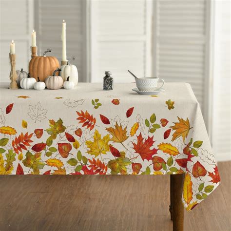 Amazon.com: Horaldaily Fall Tablecloth 60×104 Inch Rectangular ...