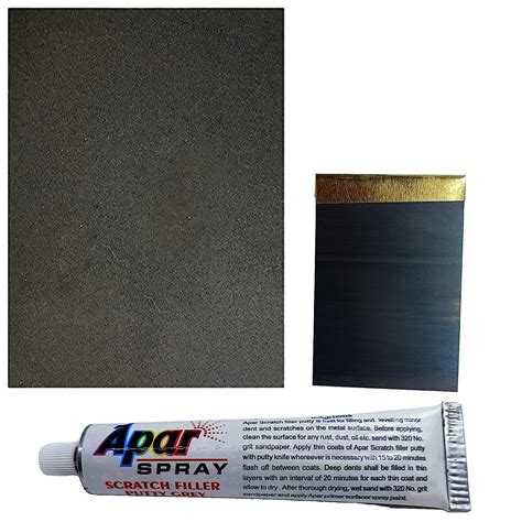 APAR Metal Scratch Filler Putty Tube Grey (50 Gms),1 Putty Knife And ...