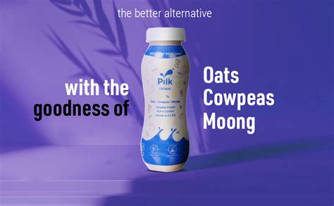 Pilk Original- Plant Milk | Made of Oats, Cowpeas & Moongs | Vegan ...