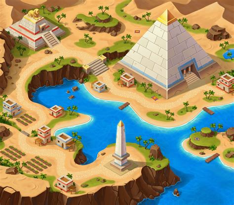 Ancient Egypt game art by Oleksiy Beztsinnyy on Dribbble | Ancient ...