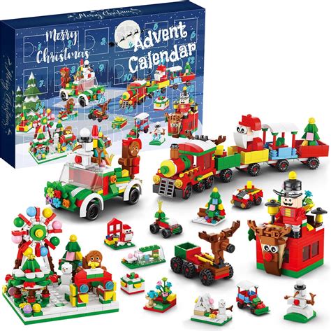Amazon.com: Advent Calendar 2023 Kids, 24 Days Building Blocks Toys ...