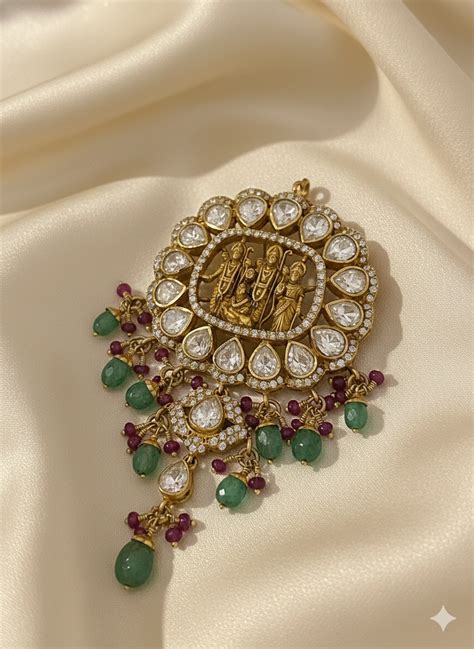 JAGDAMBA GOLD PENDENT JGP20120 – Jagdamba Jewellers And Pearls