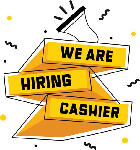 Cashier Hiring Post Graphic 19549506 Vector Art at Vecteezy