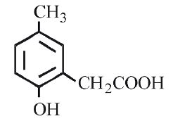 p -cresol reacts with chloroform in alkaline medium to give