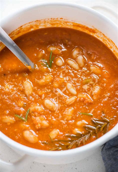 Tomato White Beans Soup - The flavours of kitchen
