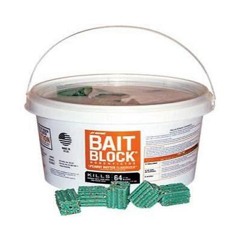 JT Eaton Peanut Butter Bait Blocks, 1 oz, Anticoagulant Rodenticide for ...