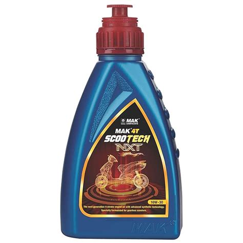 MAK Lubricants 4T Scootech NXT API SL 10W-30, JASO MB Semi-Synthetic ...