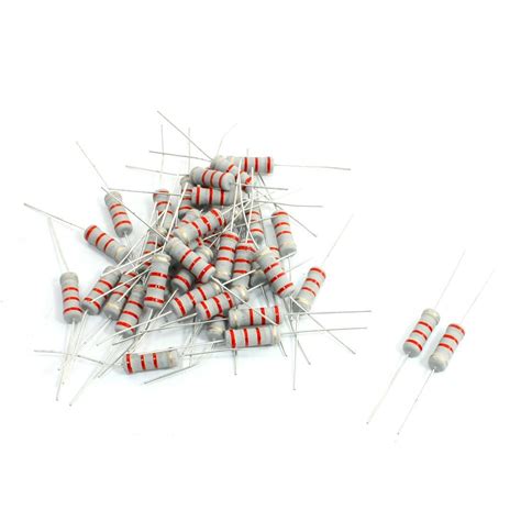 ELECTROPRIME 2Watt 2W 2.2k Ohm Axial Leads DIP Fixed Carbon Film ...