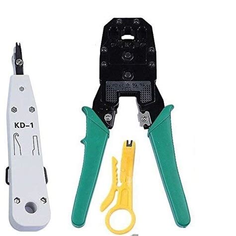 River Fox 3 In 1 Modular Crimping Tool, Rj45, Rj11 Cat5E/Cat6 Lan ...