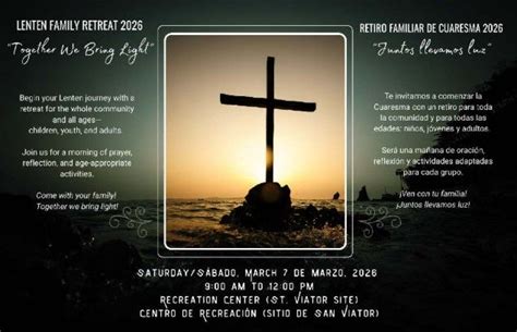 Lenten Family Retreat 2026 - "Together We Bring Light", 3644 N Kedvale ...