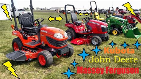 Image result for Sub Compact Tractor Comparison 2020