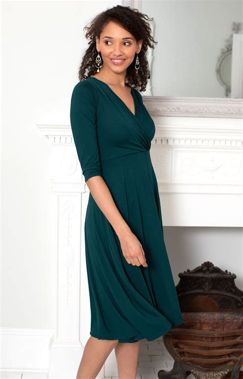 Pine green color dress online