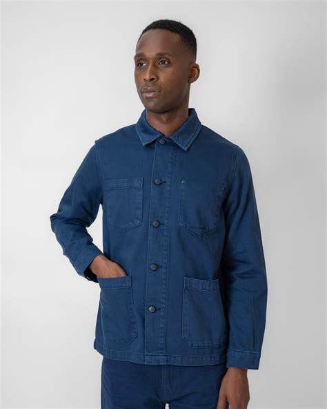 Denim Chore Jacket Navy – M.C.Overalls