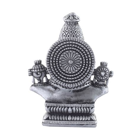 Tirupati Balaji Venkateswara Idol Pure Silver 925 Statue ~ CaratCafe