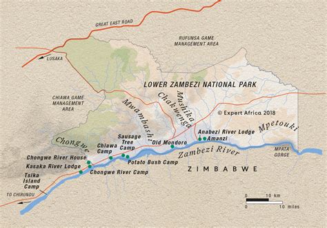 Zambezi River Map