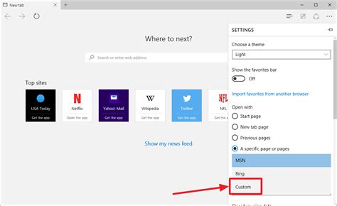 Edge Browser Setup Homepage 的图像结果